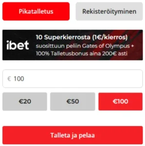ibet casino rekisteroityminen