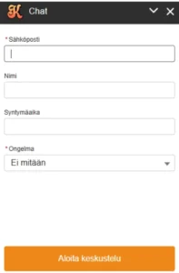 kunkku kasino asiakaspalvelu